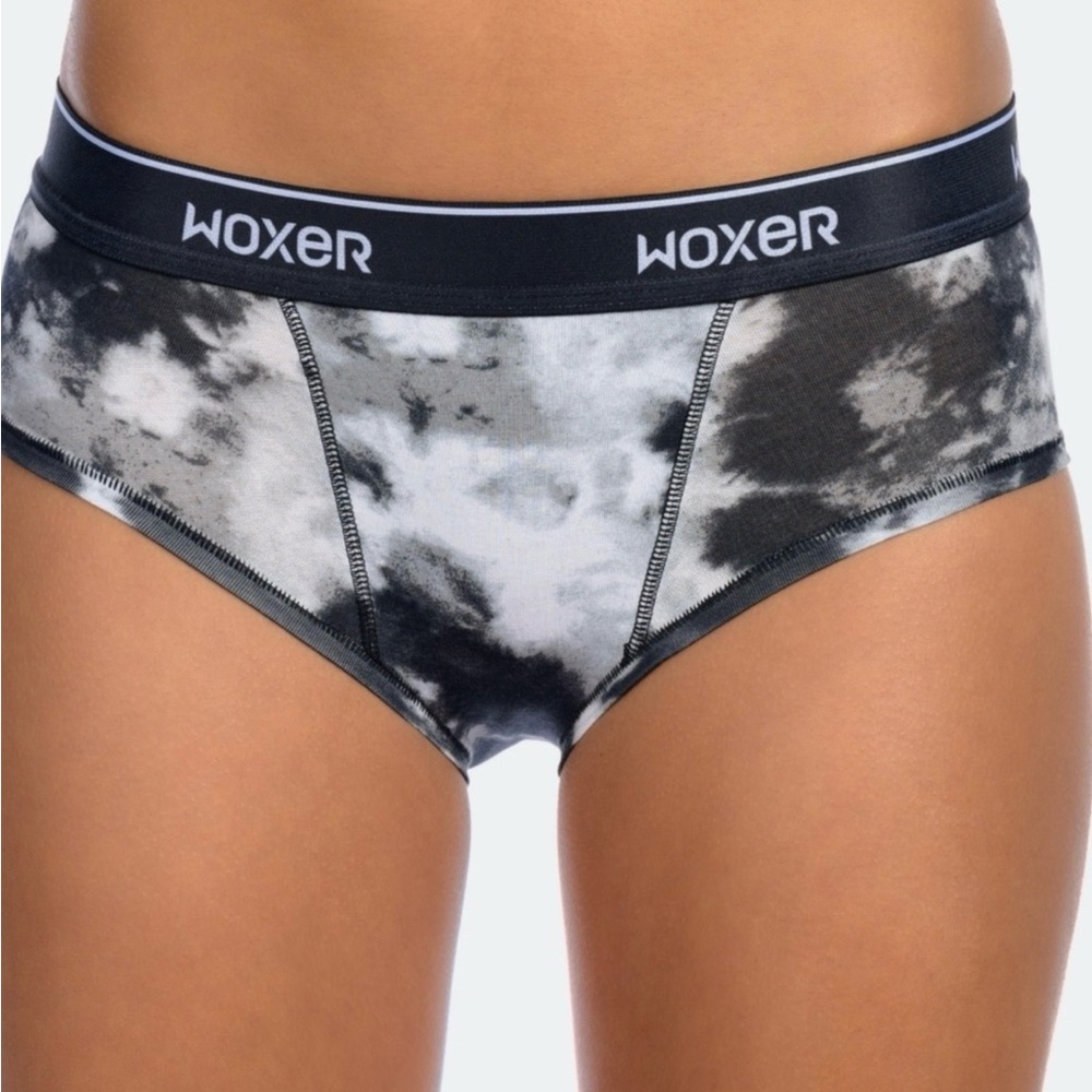 WOXER Classic Brief, Black&White TyeDye, New, Size: Small